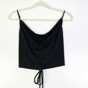Urban Outfitters Womens Black Sleeveless Tie Tank